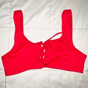Red bikini top